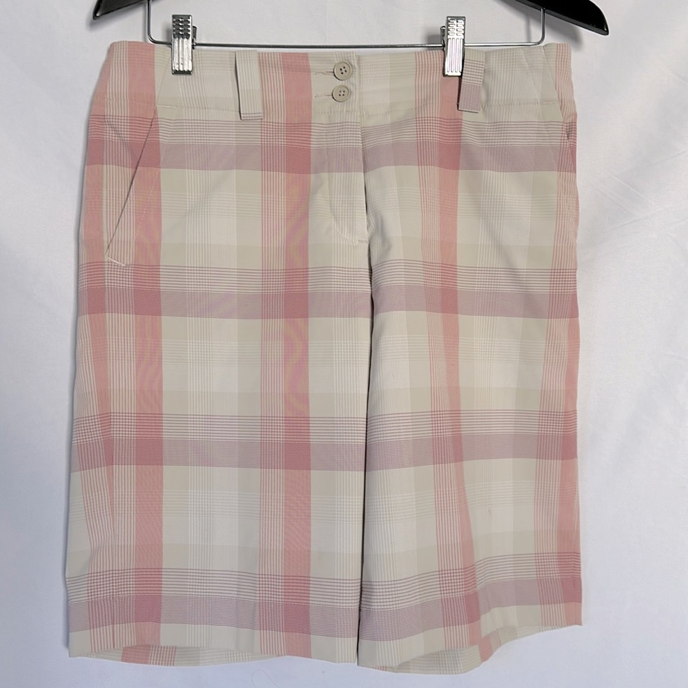 Nike Golf Dri-Fit Women’s Golf Shorts Plaid Multicolor Size 8